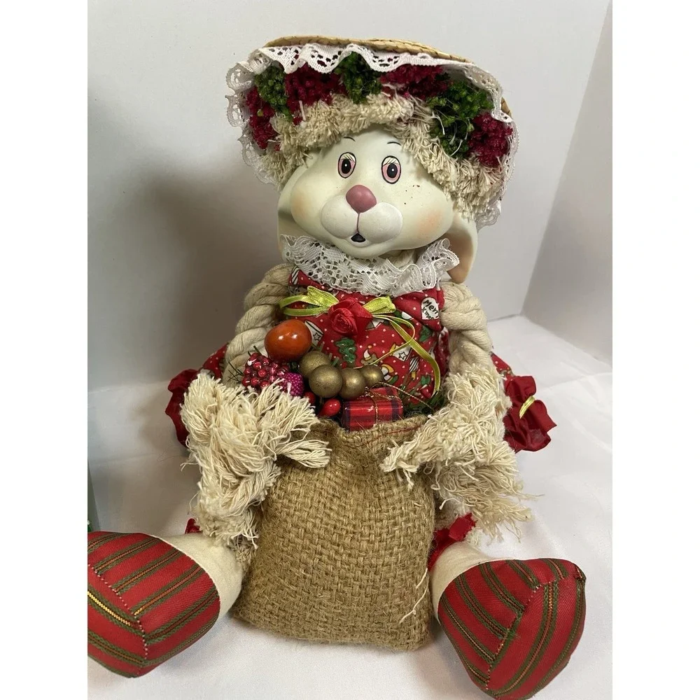 House of‎ Lloyd Christmas Around the World Flossie Bunny Doll Holiday Decor
